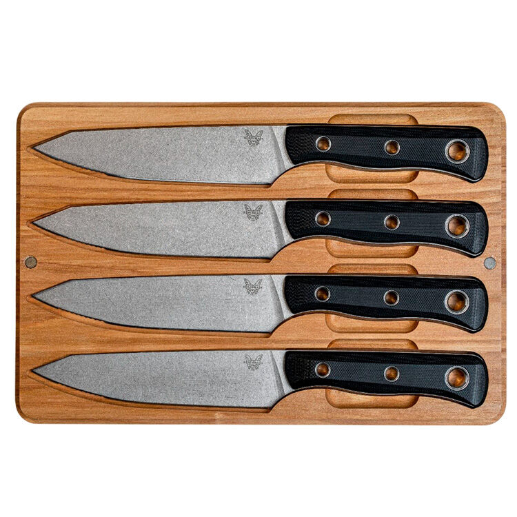 Набор кухонных ножей Benchmade Table Knife Set 4шт сталь CPM-154 рукоять Black G10 (4001)