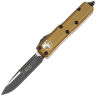 Нож Microtech UTX-85 S/E black сталь M390 рукоять Tan Aluminum (231-1TA)