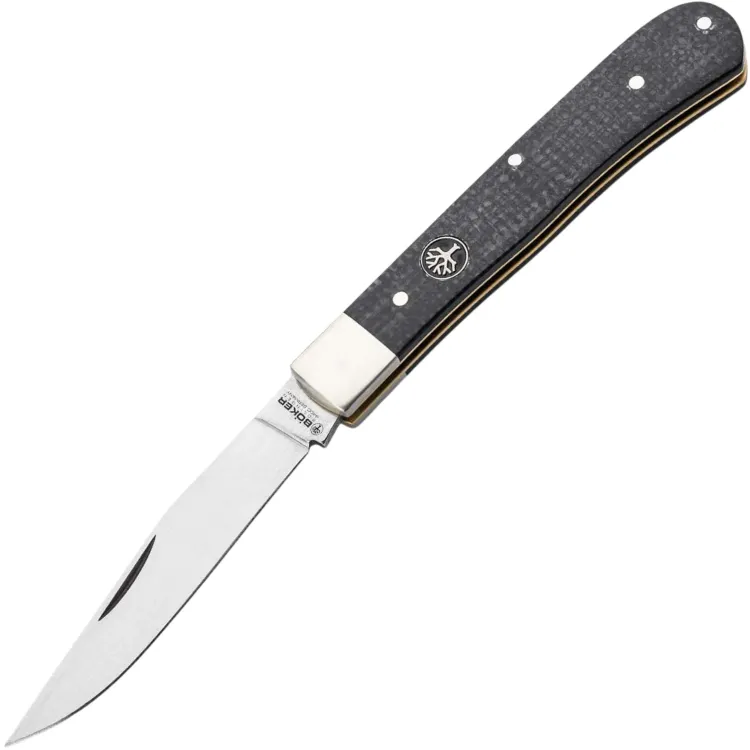 Нож Boker Trapper Uno сталь 440C рукоять Jute Black Micarta (110042)
