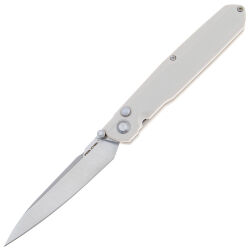 Нож Real Steel G5 Metamorph Button Lock satin сталь 14C28N рукоять Ivory G10 (7831I)