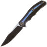 Нож WE Knife Zonda blackwash сталь CPM-20CV рукоять Black Ti/Flamed Ti/Twill CF (WE22016-1)