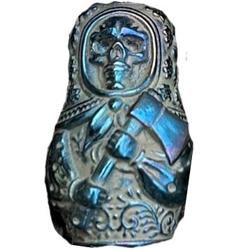 Бусина темлячная Wild Heart Матрешка Череп 25 Дух Питера Кобальт