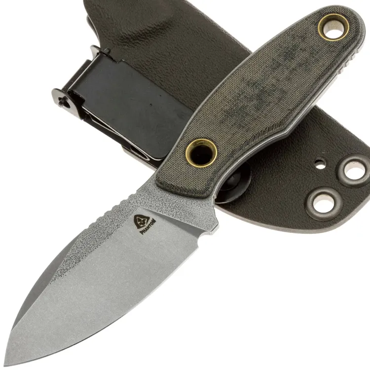 Нож PhantomTools Canuck micro gen2 сталь N690 рукоять OD Green canvas Micarta
