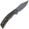 Нож We Knife Snick сталь CPM-20CV рукоять Gray Ti/Dark Green Micarta (WE19022F-5)