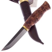 Нож Ahti Puukko Vaara сталь W75 Carbon steel рукоять карельская береза (9608)
