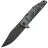 Нож WE Knife Temper dark greywash сталь M390 рукоять Pixel Pattern Titanium (WE25079-3)