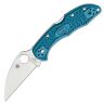 Нож Spyderco Delica 4 Wharncliffe сталь K390 рукоять Blue FRN (C11FPWK390)