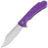 Нож Daggerr Powie DL stonewash сталь 8Cr14MoV рукоять Purple FRN