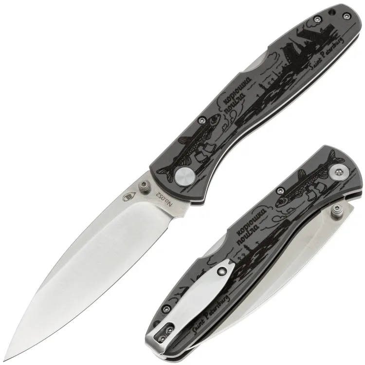 Нож Reptilian Корюшка LE сталь Magnacut рукоять Gray Titanium
