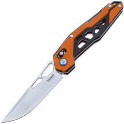 Нож SRM Mecha сталь D2 рукоять Black/Orange G10