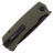 Нож Petrified Fish Beluga Tanto blackwash сталь K110 рукоять Green G10