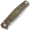 Нож Real Steel Huginn Satin сталь VG-10 рукоять Green/Brown Micarta (7651GM)