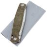 Нож Real Steel Huginn Satin сталь VG-10 рукоять Green/Brown Micarta (7651GM)