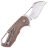 Нож MKM Isonzo Hawkbill сталь M390 рукоять Natural Canvas Micarta (FX03M-1NC)