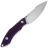 Нож Tenable Luccio stonewash сталь 14C28N рукоять Purple G10