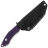 Нож Tenable Luccio stonewash сталь 14C28N рукоять Purple G10