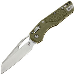Нож Microtech MSI Ram-Lok stonewash сталь M390MK рукоять Frag OD Green G10 (210-10FRGTOD)