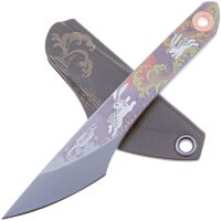 Нож N.C.Custom киридаши Rabbit Blue Beadblast сталь AUS-8