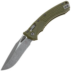 Нож Microtech Amphibian Ram-Lok apocalyptic сталь M390MK рукоять OD Green Frag G10