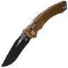 Нож Microtech Amphibian Ram-Lok black сталь M390MK рукоять Tan Fluted Aluminum (137RL-1FLTA)
