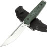 Нож Kristal Pogonya cталь VG-10 Satin рукоять OD Green G10