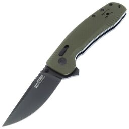 Нож SOG-TAC XR TiNi сталь D2 рук. OD Green G10 (12-38-02-57)