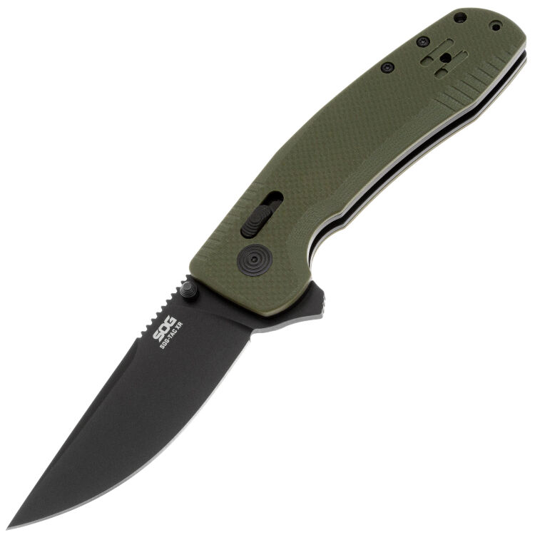 Нож SOG-TAC XR TiNi сталь D2 рукоять OD Green G10 (12-38-02-41)