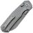 Нож Kunwu Compact CHAD stonewash сталь PM-60 рукоять Diamond Texture Gray Ti