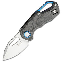 Нож MKM Isonzo Clip Point сталь M390 рукоять Marble Carbon Fiber (FX03M-3CM)