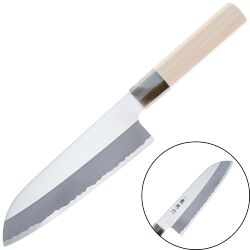 Нож кухонный Fuji Cutlery Сантоку сталь Stainless steel рукоять магнолия (FC-579)