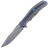Нож WE Knife Zonda satin сталь CPM-20CV рукоять Gray Ti/Blue Ti/Marble CF (WE22016-4)