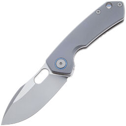 Нож Maxace Meerkat сталь CPM-S90V рукоять Grey/Blue Clip Titanium