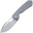 Нож Maxace Meerkat сталь CPM-S90V рукоять Grey/Blue Clip Titanium