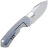 Нож Maxace Meerkat сталь CPM-S90V рукоять Grey/Blue Clip Titanium