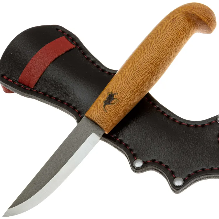 Нож Финка Стандарт сталь Cor-X рукоять Платан (Дух Диких Лесов)