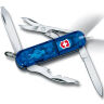 Нож-брелок Victorinox Classic Midnite Manager Transparent Blue 58мм. (0.6366.T2)