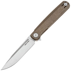 Нож Real Steel G-Frame satin сталь N690 рукоять Bronze Titanium (7874TS02)