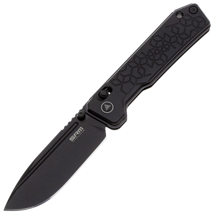 Нож SRM Rubik Large Black Ti сталь 14C28N рукоять Black Aluminum (7228B-AB)