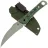 Нож PhantomTools Hawkbill 1 сталь Cromax рукоять Green chaotic Carbon Fiber