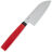 Нож кухонный Owl Knife мини Сантоку SA110 сталь N690 рукоять красный G10