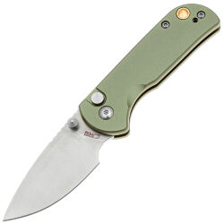 Нож CJRB Mica сталь AR-RPM9 рукоять Green Aluminium (J1934-GN)