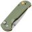 Нож CJRB Mica сталь AR-RPM9 рукоять Green Aluminium (J1934-GN)