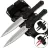 Ножи спортивные Wart сталь 3cr13 рукоять Black 2шт