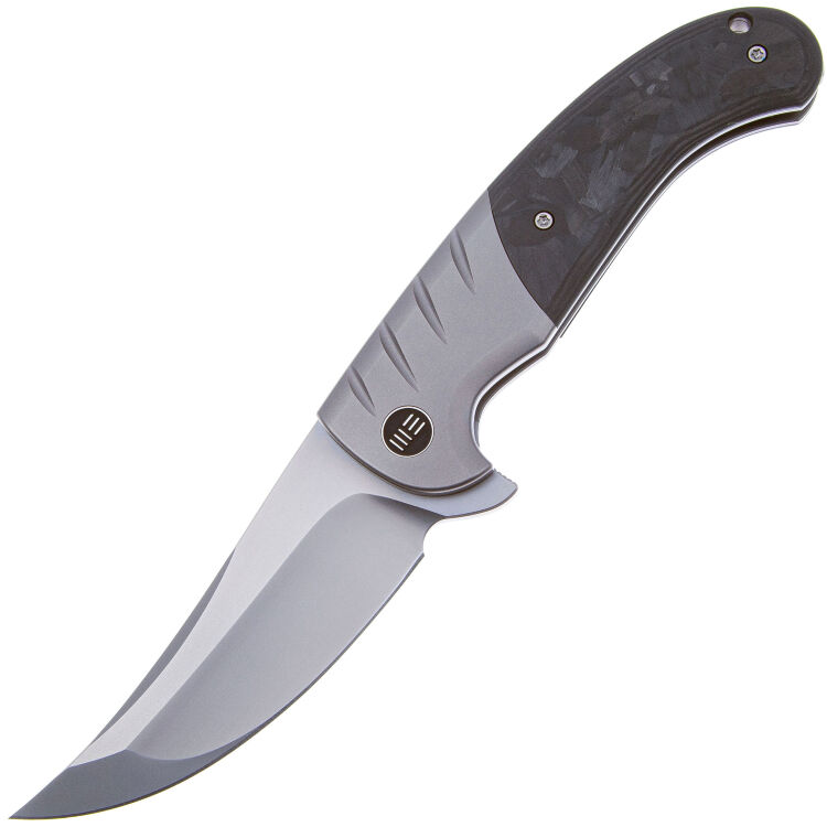 Нож We Knife Curvaceous сталь CPM-20CV рукоять Marble CF/Gray Ti (WE20012-1)