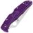 Нож Spyderco Endura 4 сталь VG-10 рукоять Purple FRN (C10FPPR)