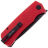 Нож Petrified Fish Beluga Tanto blackwash сталь K110 рукоять Red G10