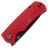 Нож Petrified Fish Beluga Tanto blackwash сталь K110 рукоять Red G10