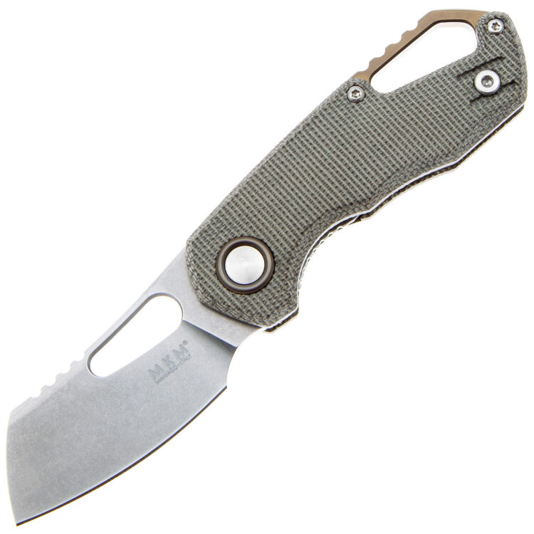 Нож MKM Isonzo Cleaver сталь M390 рукоять Green Micarta Canvas (FX03M-2GC)