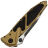 Нож Microtech SOCOM Elite S/E black сталь M390 рукоять Tan Aluminium (160-1TA)