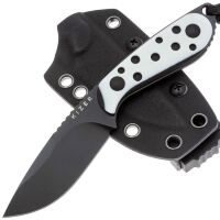Нож Kizer Buddy black сталь Nitro-V рукоять Black/White G10